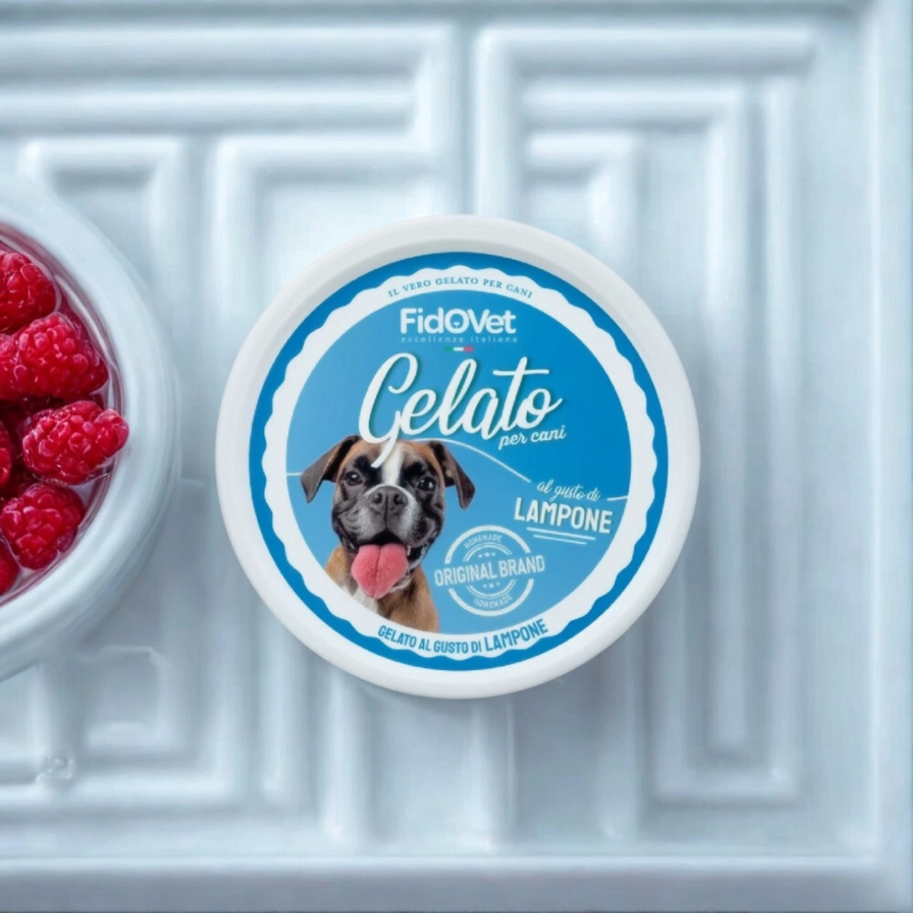 FidoVet Gelato Hindbær - Hundeis